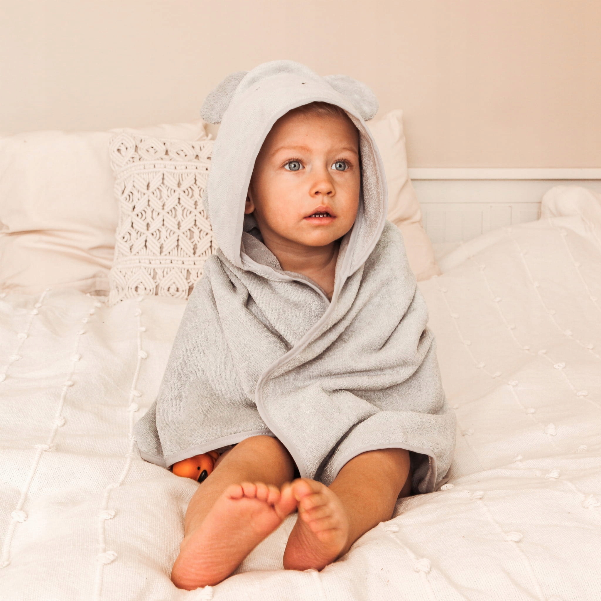 

Ręcznik Bambusowy Z Kapturkiem Szary Muminky