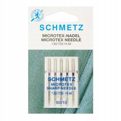 

Igły Schmetz do jedwabiu, mikrofazy - 5 szt. 5x60