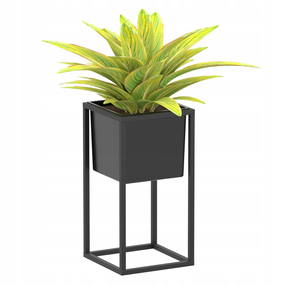 

Kwietnik Stojący Loft Stojak Na Kwiaty Metal 38cm