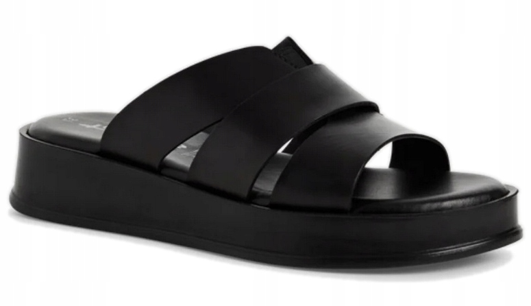 Tamaris černé dámské nazouváky pro každodenní nošení 38