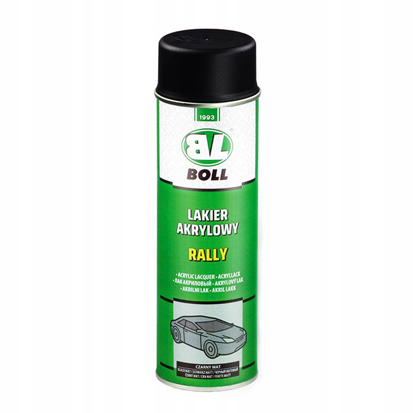 

Lakier Akrylowy Boll w Aerozolu Czarny Mat 500ml