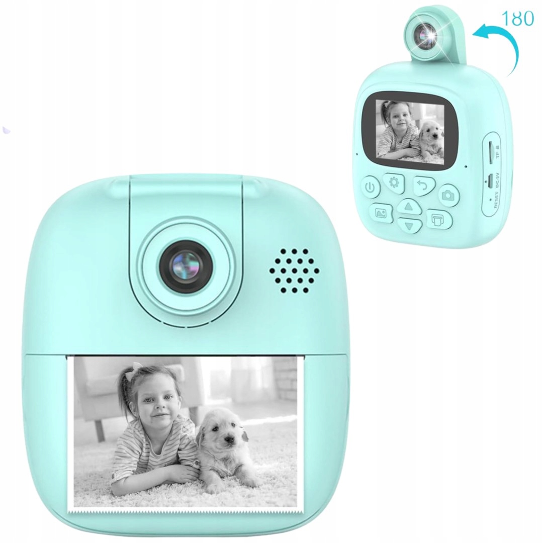 APARAT DLA DZIECI FOTOGRAFICZNY DO DRUKOWANIA KAMERA FOTOBUDKA KAMERA USB Materiał plastik