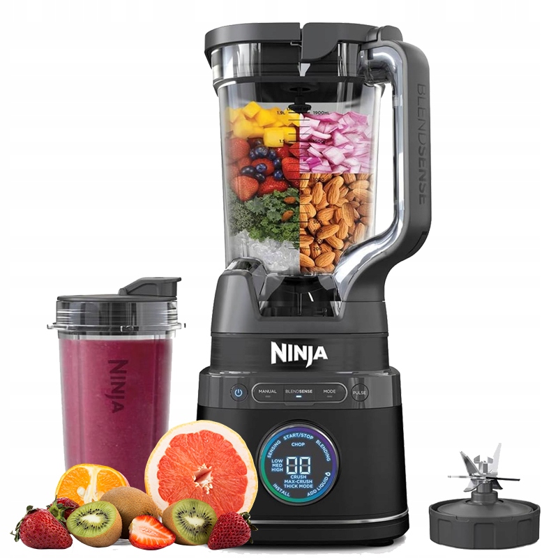 Stolní stolní mixér Ninja TB301EU na smoothie koktejly, 2 lahve