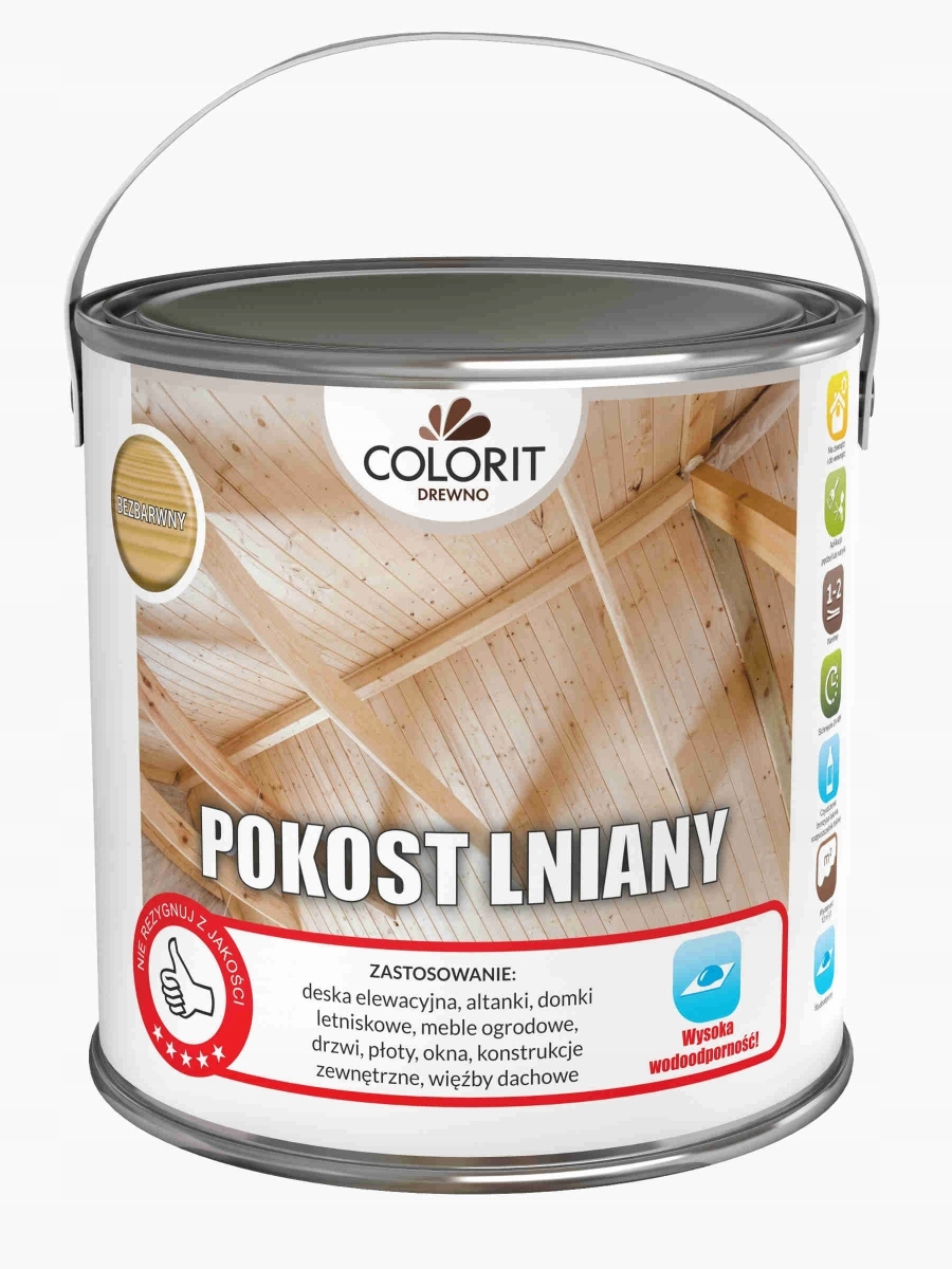 Altax Pokost Lniany Bezbarwny Colorit 2.5L Bezbarwny