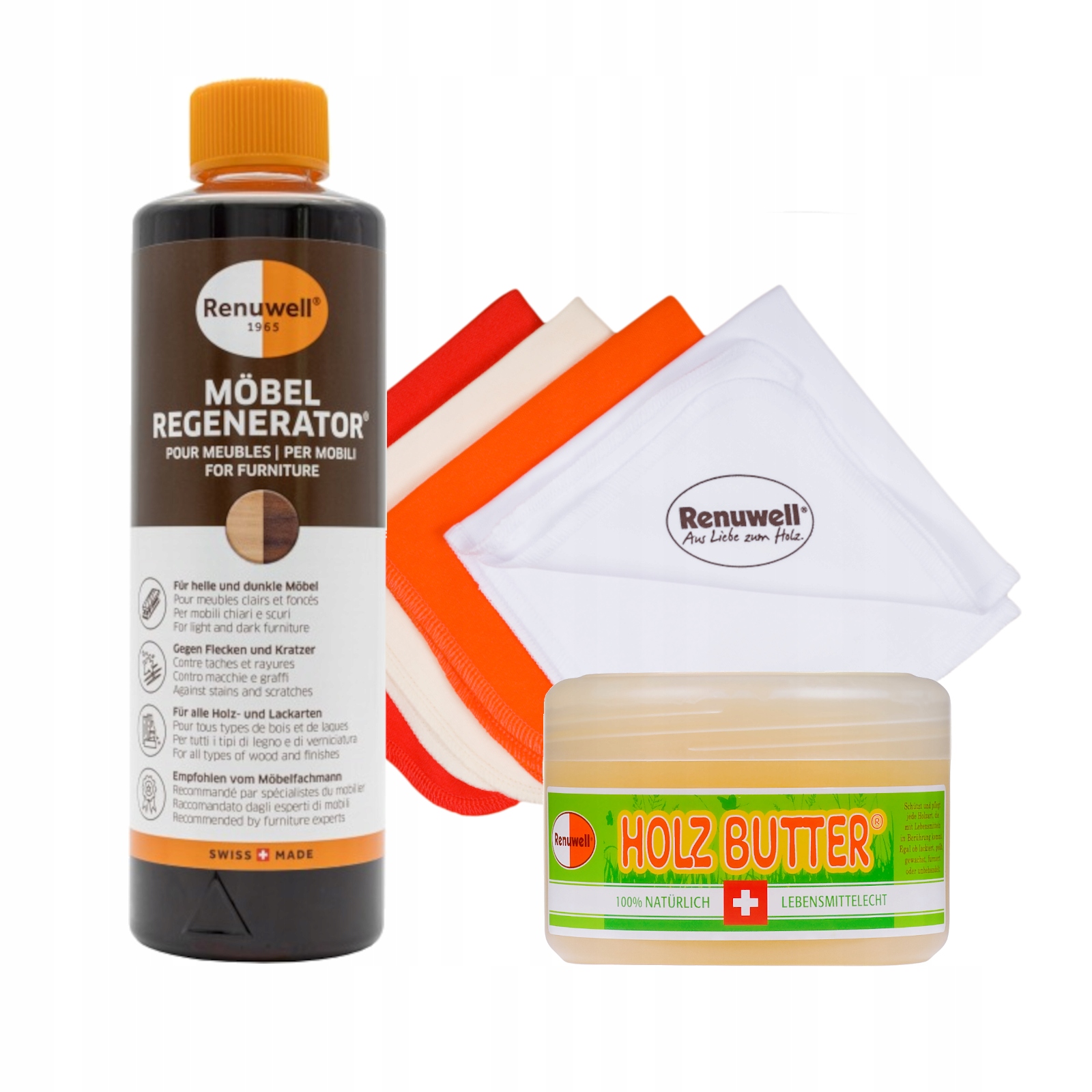 Levně Švýcarské Přípravky Na Renovaci A Ochranu Dřevěného Nábytku 3ks