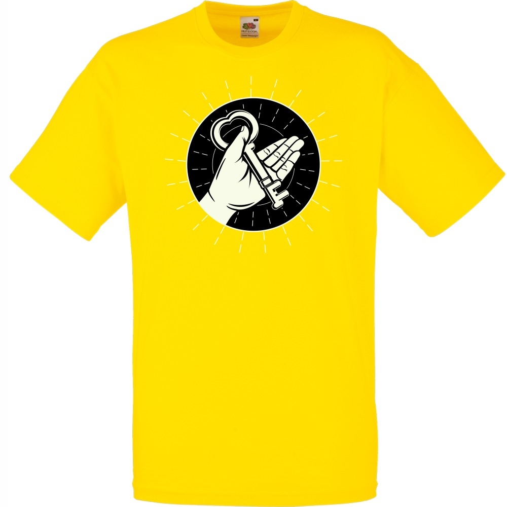 

Koszulka klucz dłoń serce młodzieżowa XXL żółta ja