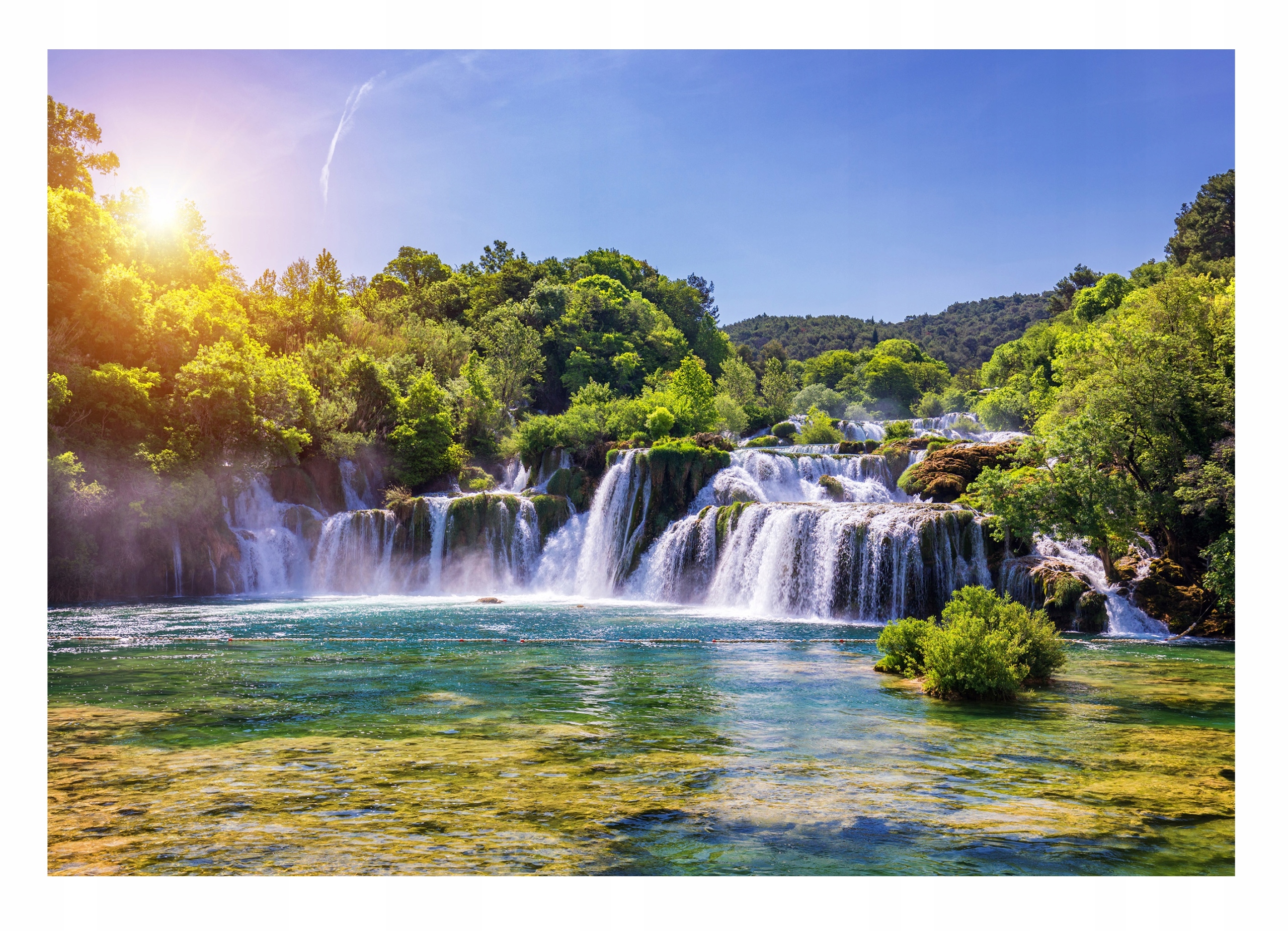 

Fototapeta Wodospad 3D Las Natura Widok 368x254