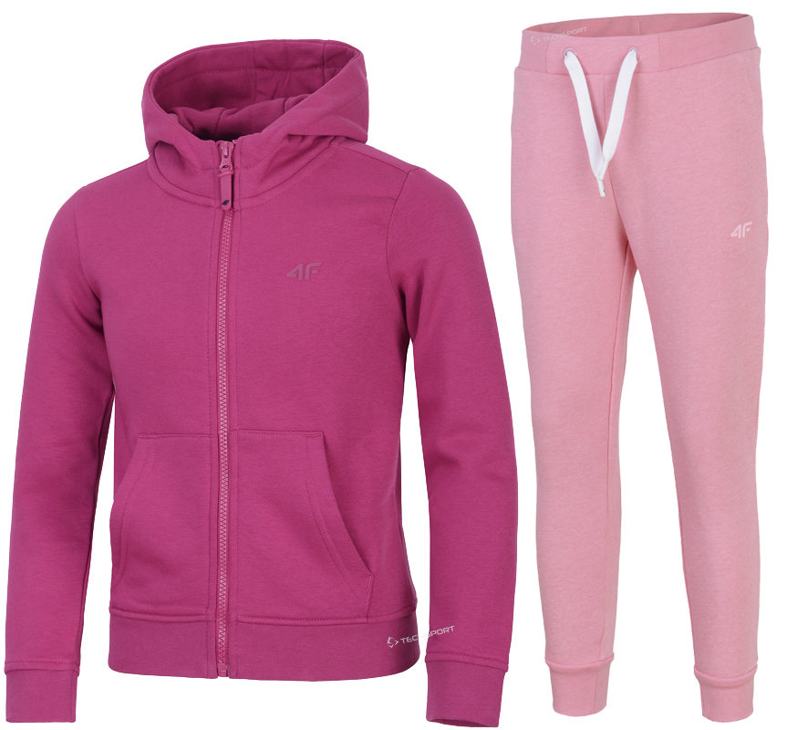 

4F Dziewczęcy Dres Komplet Bluza Spodnie 146