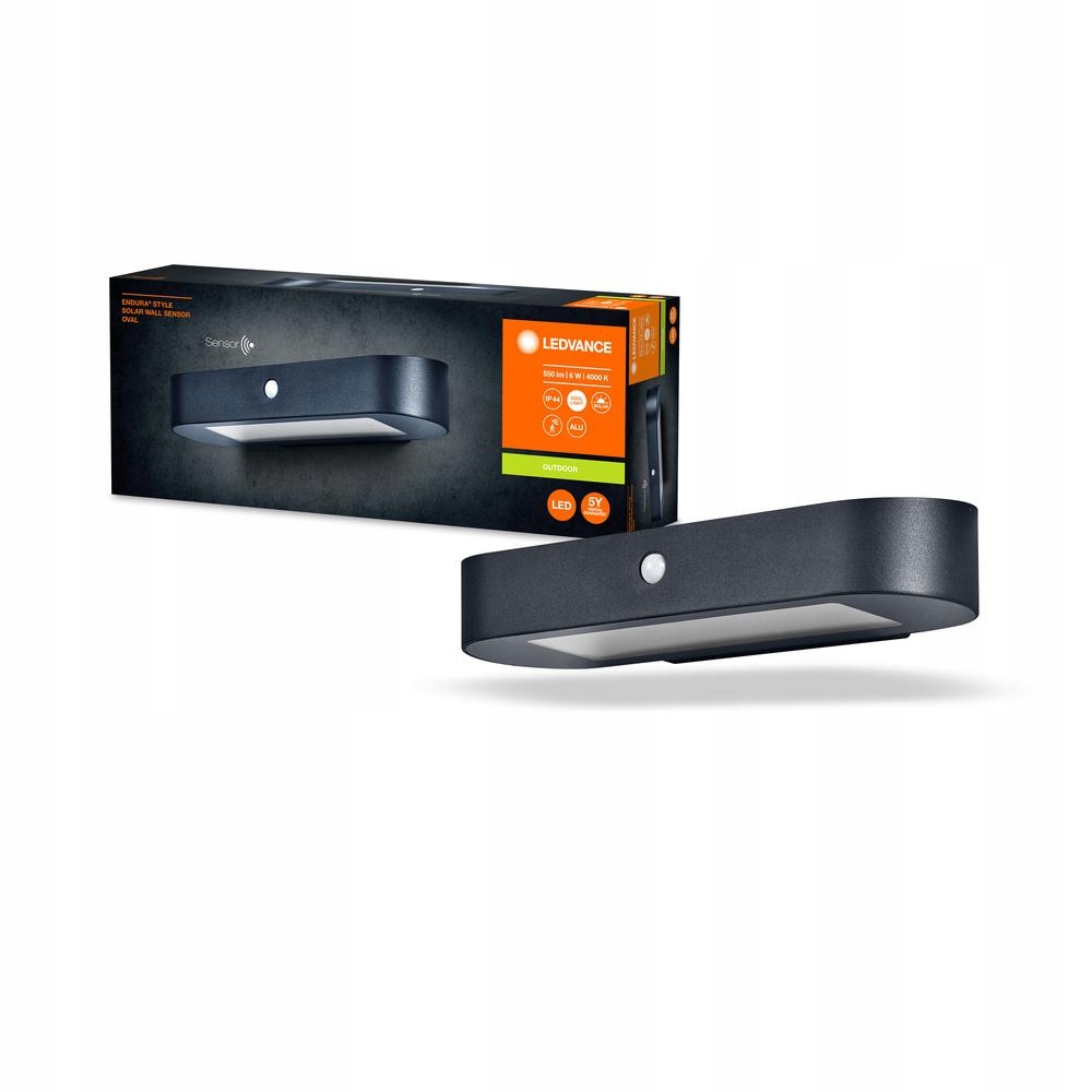 Vonkajšia záhradná lampa Led 6W 4000K IP44 s snímačom pohybu