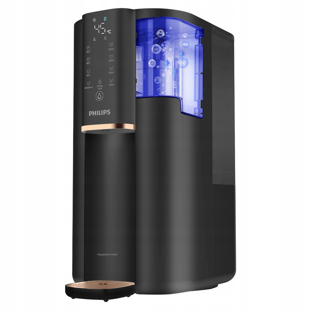 Distribútor s reverznou osmózou Philips ADD6901HBK01, 4 teploty vody