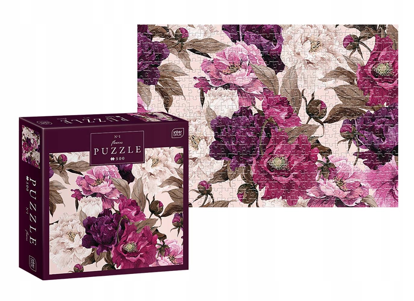 

Interdruk Puzzle 500 El Piwonie Kwiaty Peonie flow