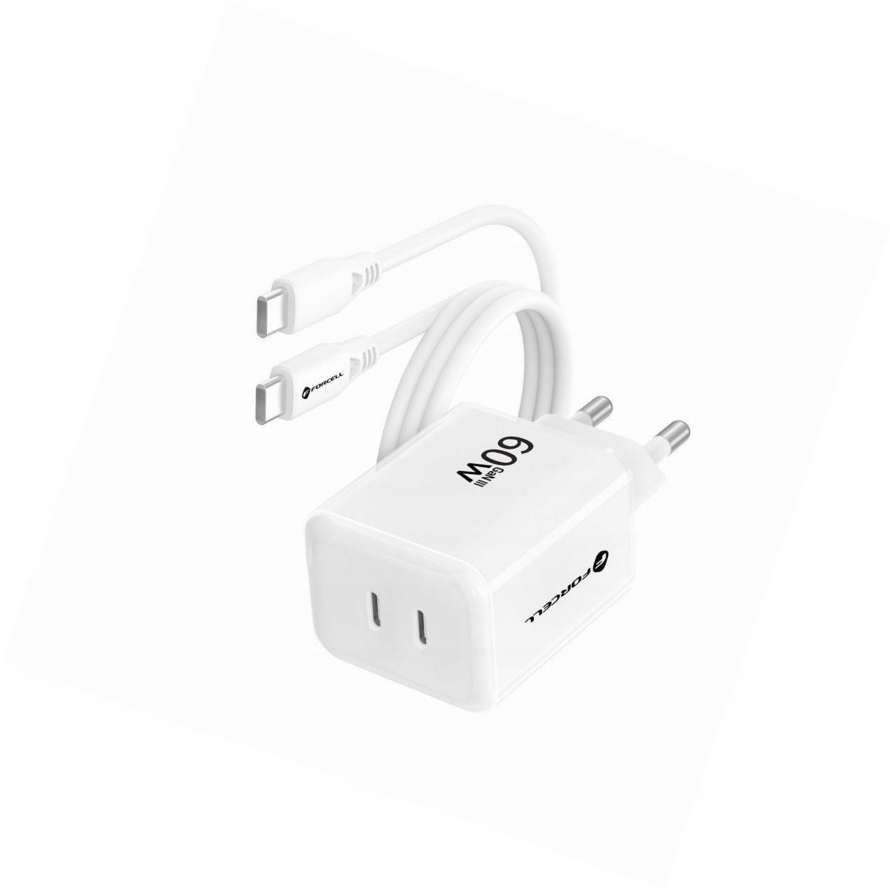 Szybka ładowarka 60W GaN III 2x Usb-c Avs 60W do Xiaomi Redmi Note 15 5G