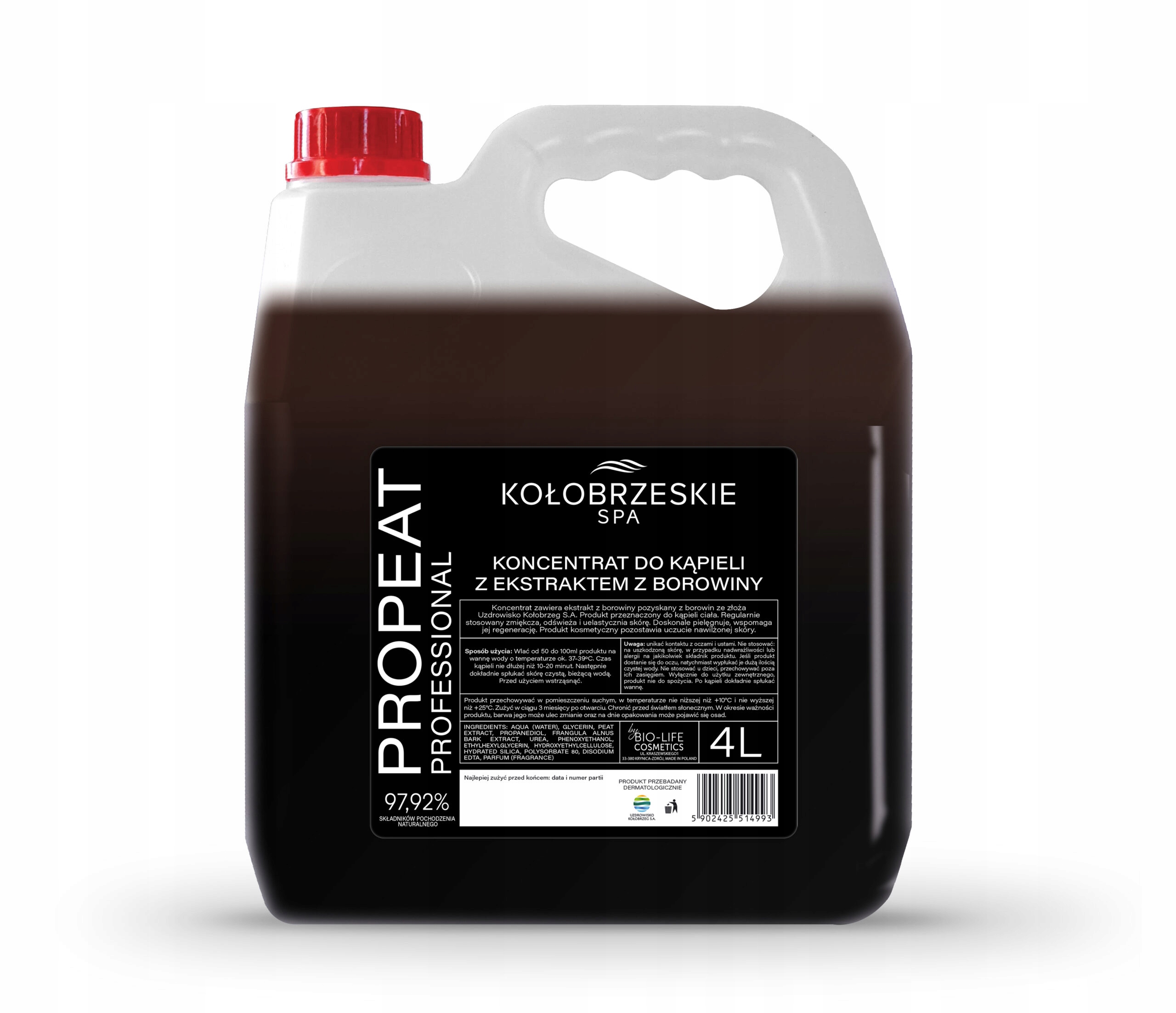 

Koncentrat do kąpieli z ekstraktem Borowiny 4L