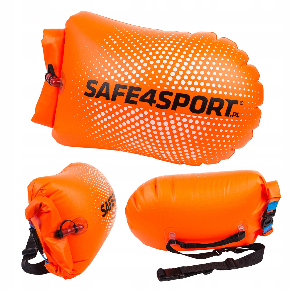 Dmuchana bojka pływacka Safe4sport PerfectSwimmer z kieszenią na rzeczy