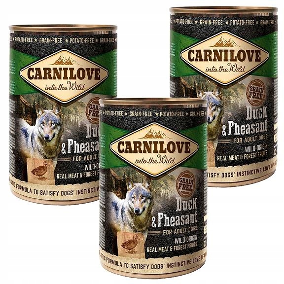 Carnilove Duck Pheasant Z Kaczką I Bażantem 6x400g