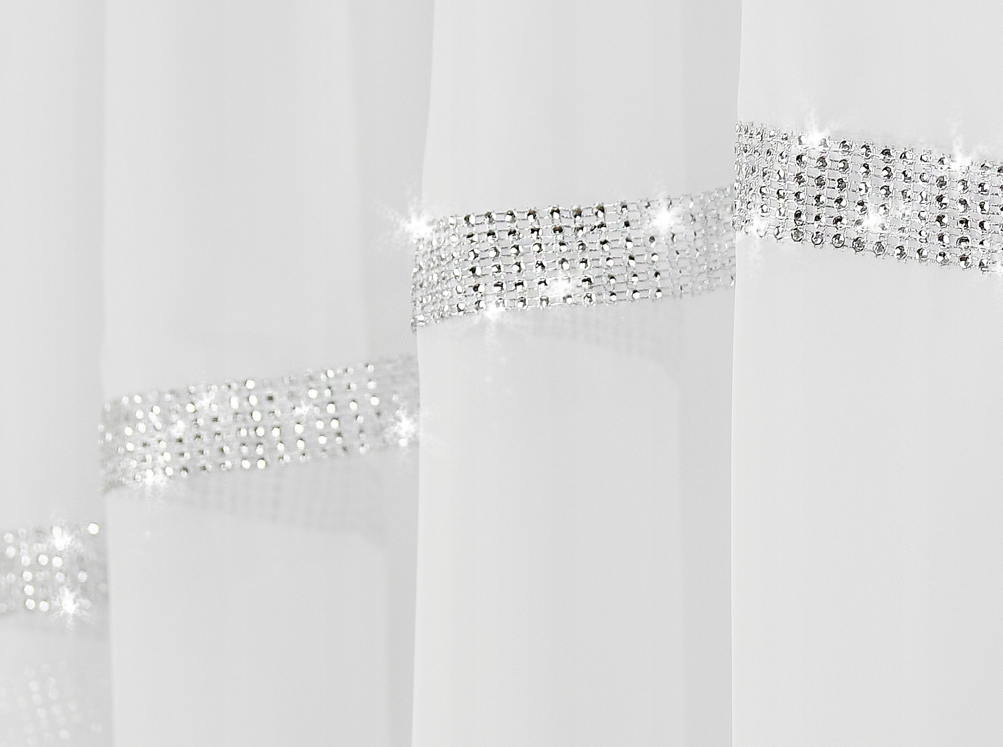 FIRANA ZDOBIONA CYRKONIAMII 400x150 ŁUK WOAL TAŚMA Rodzaj Firana pojedyncza