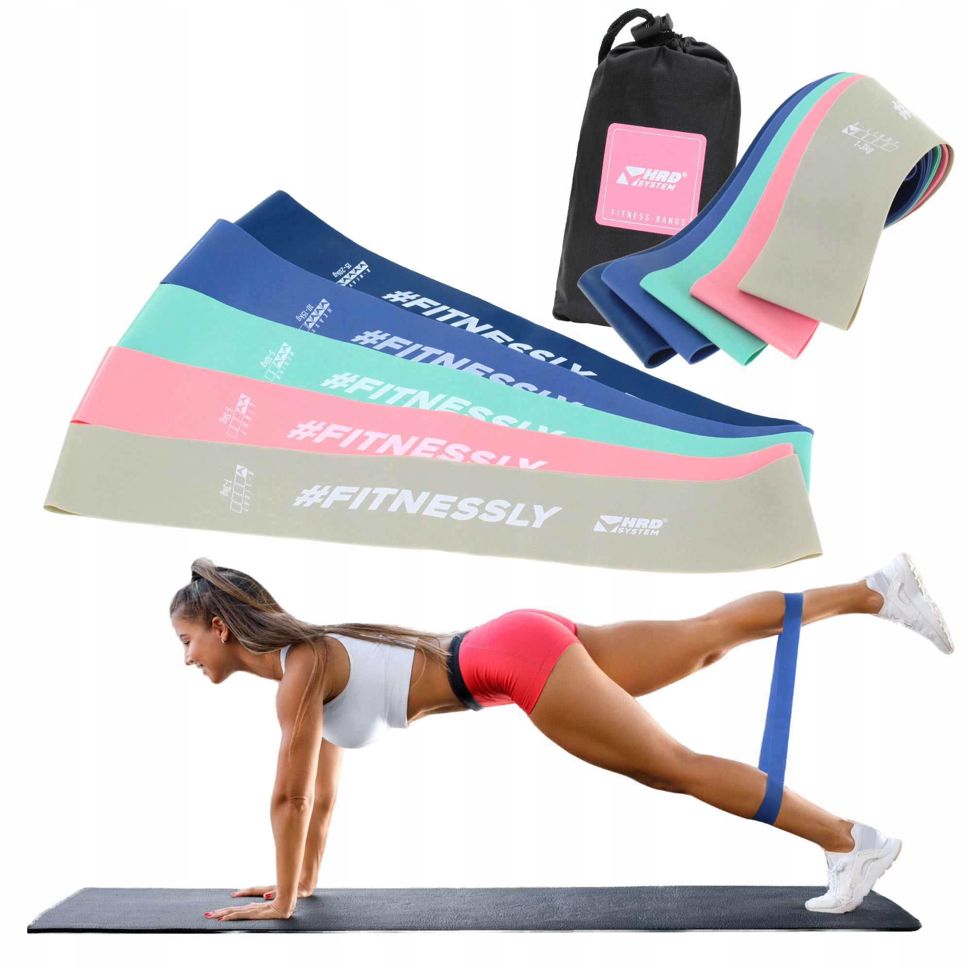 

Gumy Oporowe Zestaw Do Ćwiczeń Fitness Mini Band