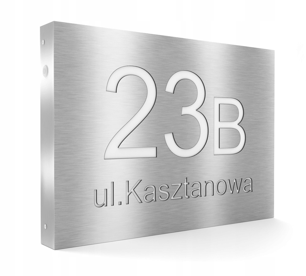 

Tabliczka numerem domu Podświetlana adresowa Led
