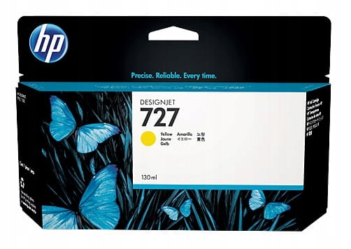 Tusz Hp 727 Yellow B3P21A 130 ml oryginał