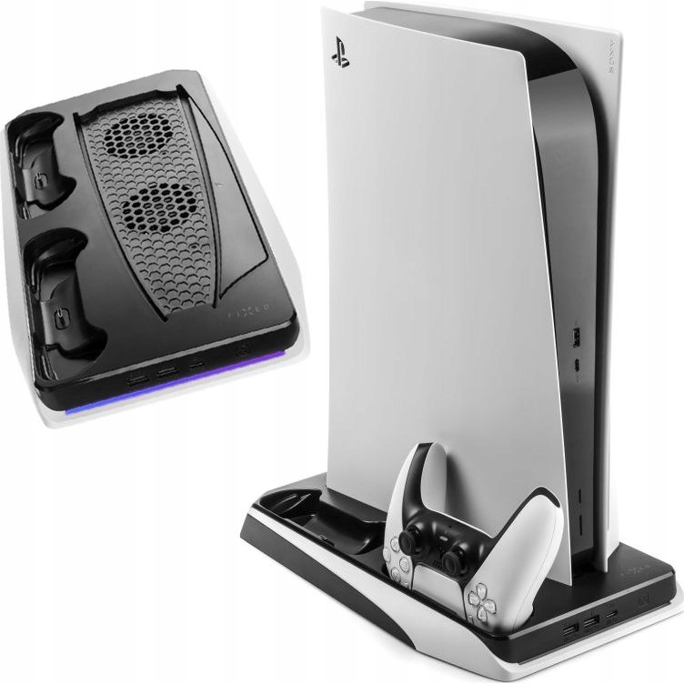 Stacja ładująca pady do PS5, DualSense PlayStation 5, Fixed, z chłodzeniem