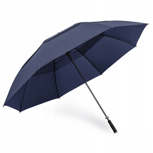 Deštník XL velký, skládací, manuální, široký 183 cm, pro 4 osoby, tmavě modrý