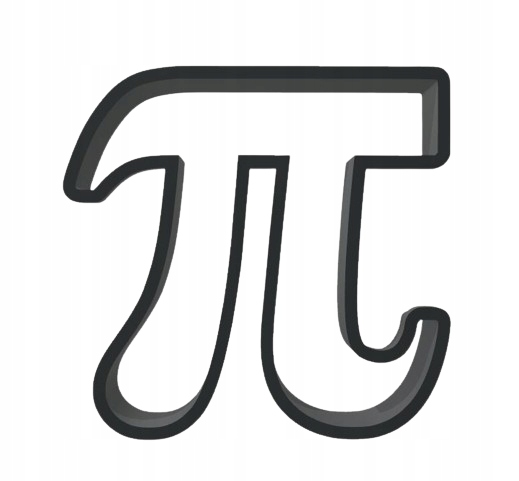 Foremka wykrawacz LICZBA PI matematyka symbol znak SZKOŁA 8cm