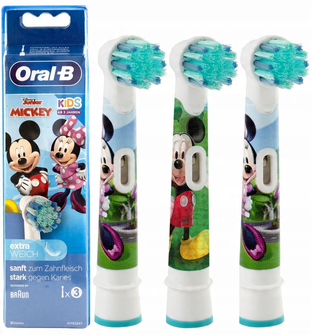 

3 x Końcówki Oral-b Dla Dzieci Stages Myszka Miki