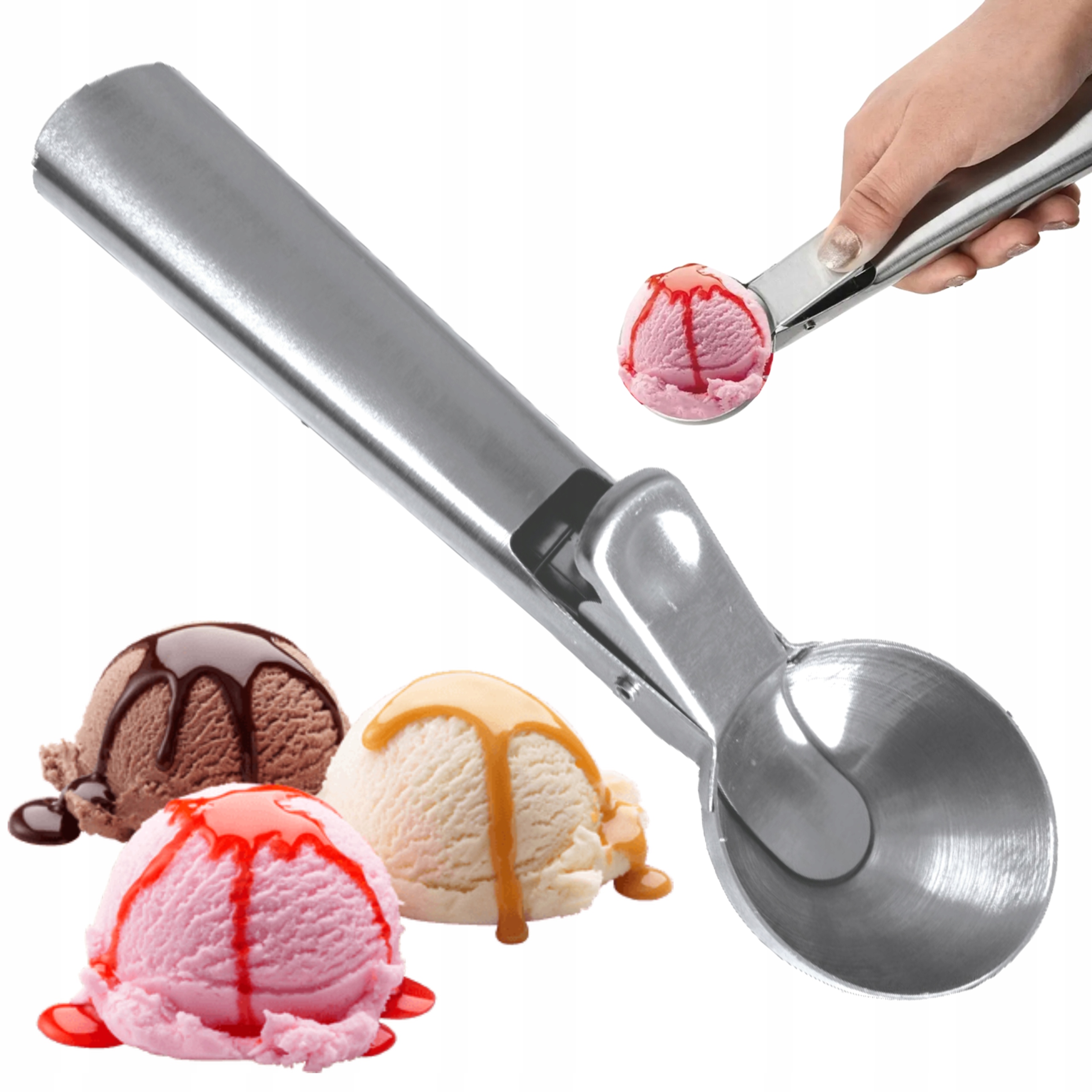 

Gałkownica Łyżka Do Lodów Ziemniaków Ryżu Stalowa