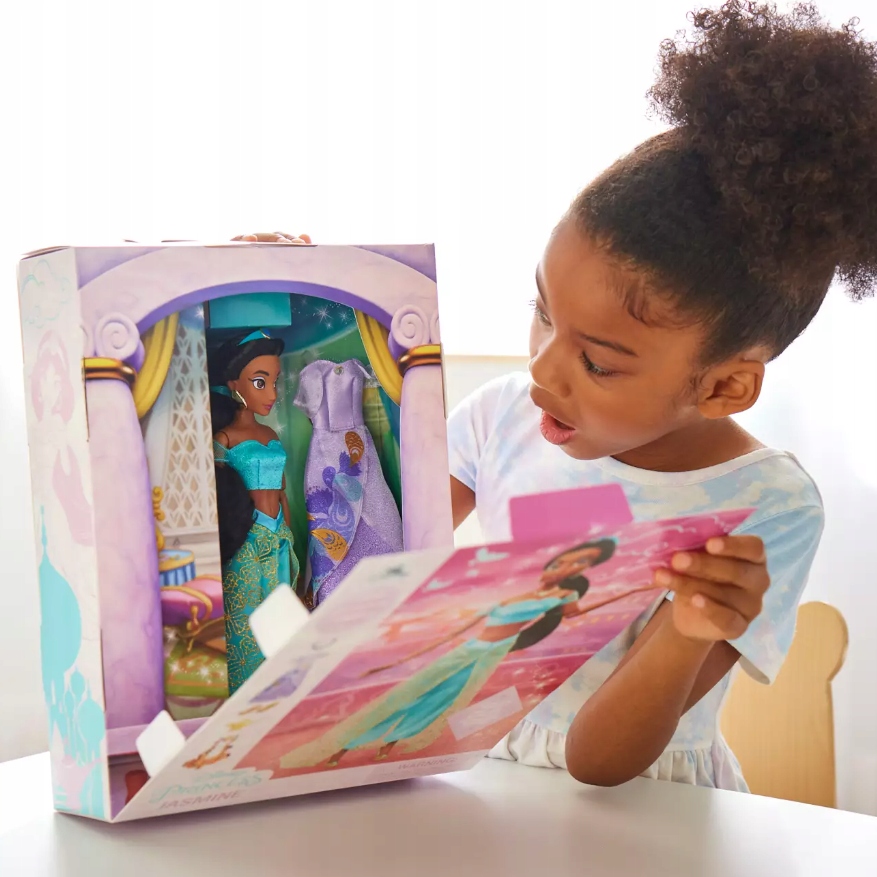 DISNEY Lalka JASMINE DZASMINA ALADDYN RAJA + UBRANKA Nazwa LALKA