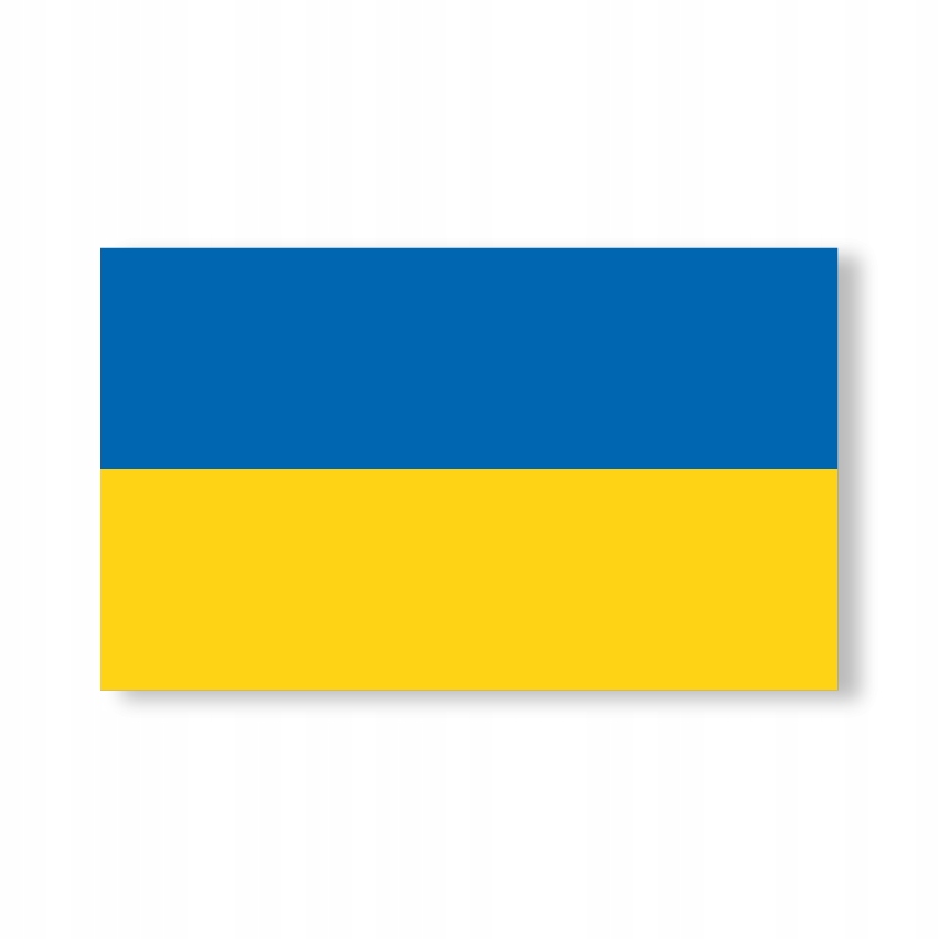 

Naklejka flaga Ukraina 10x6 cm