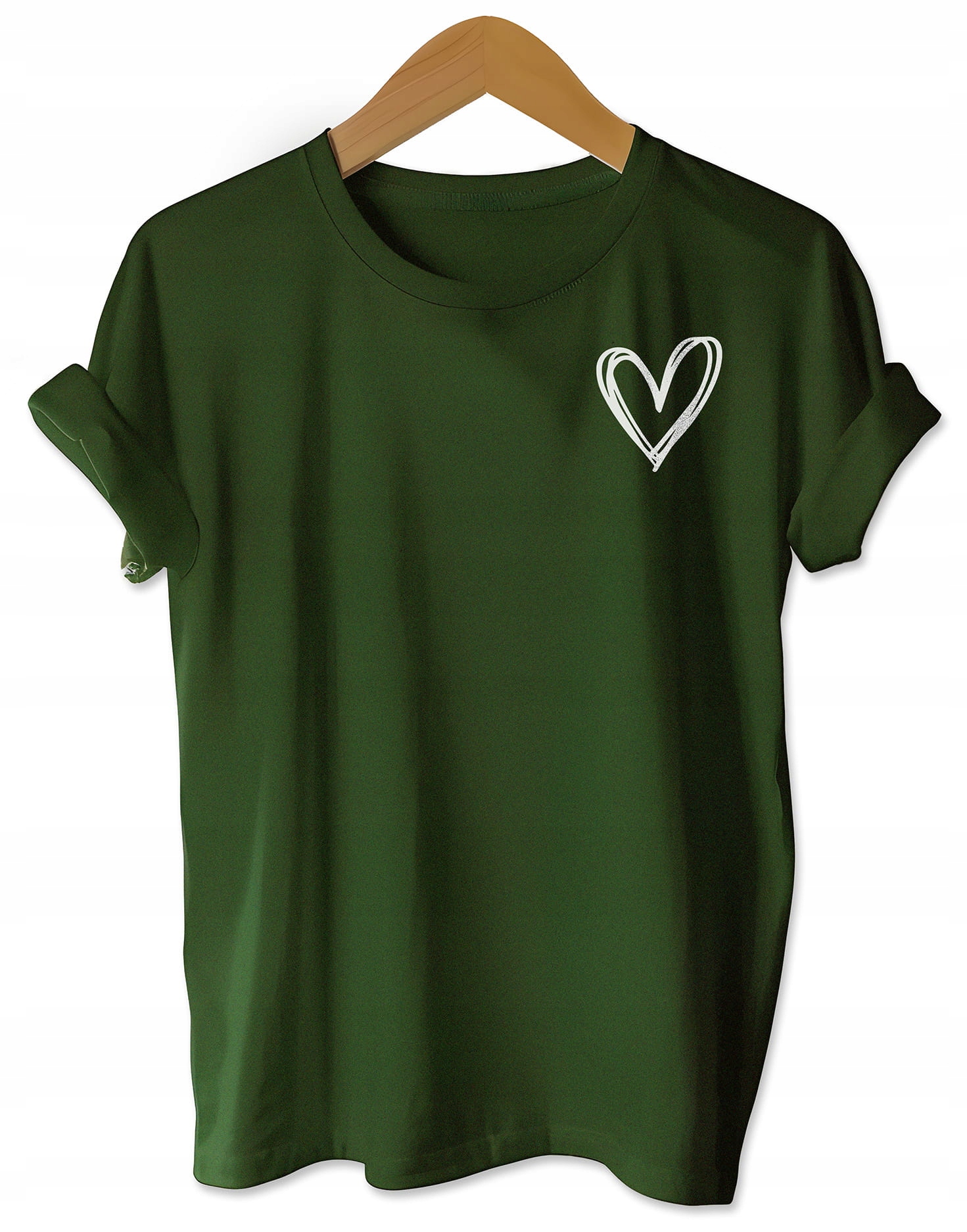 Modna koszulka damska z Serduszkiem dla Romantycznych Dusz Rozmiar: M