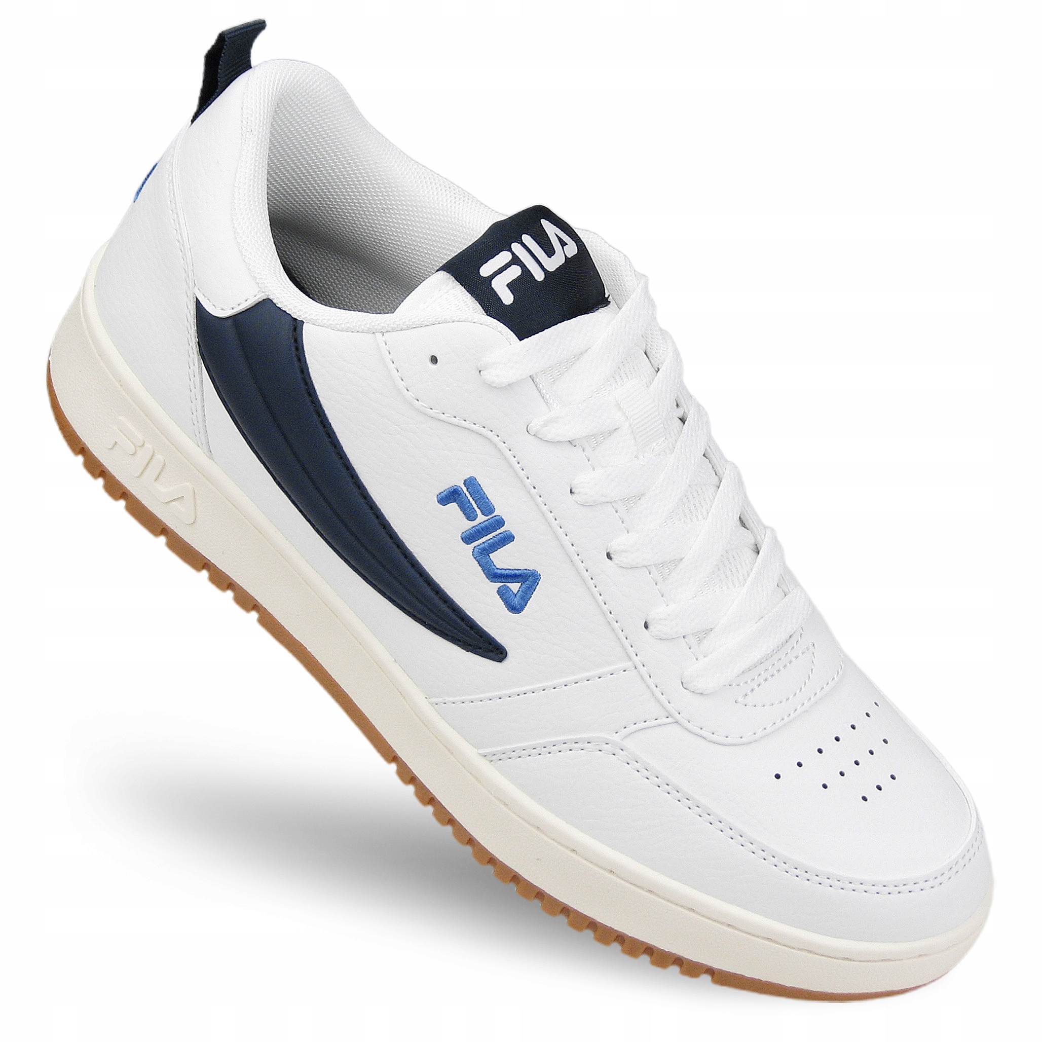 Buty męskie Fila Rega Sportowe ekoskóra sneakersy lekkie FFM0370 białe 43