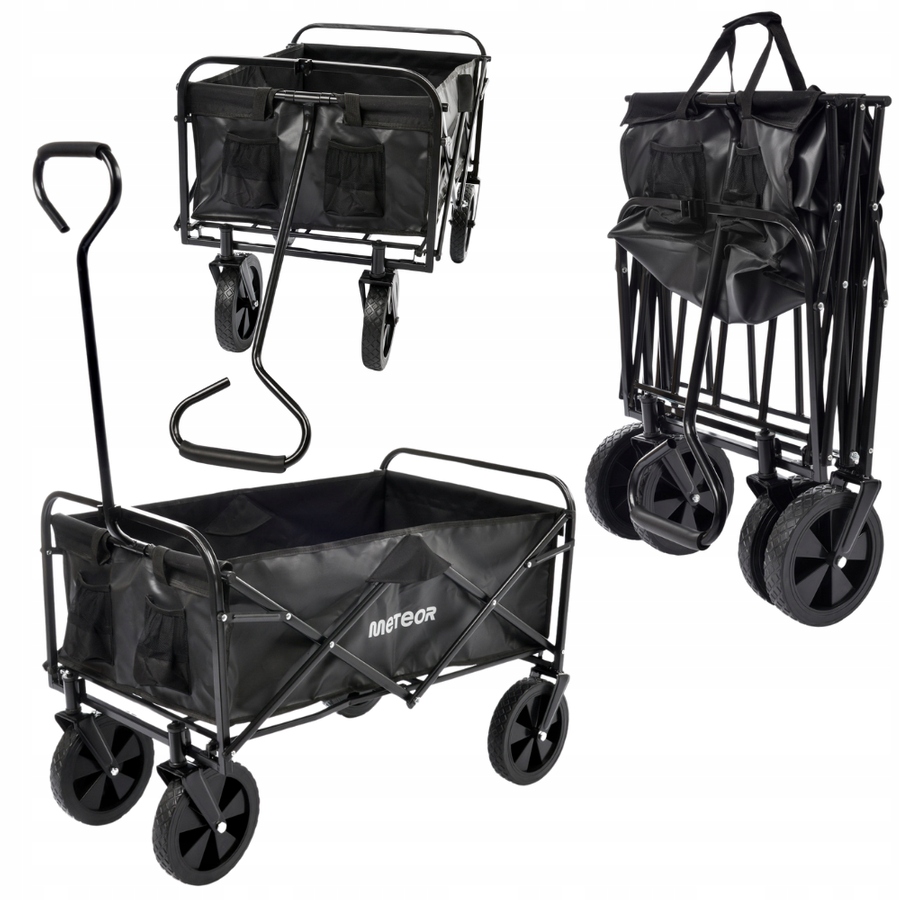 Kompaktowy Wózek Turystyczny Plażowy Transportowy Kempingowy Z Uchwytem 90L