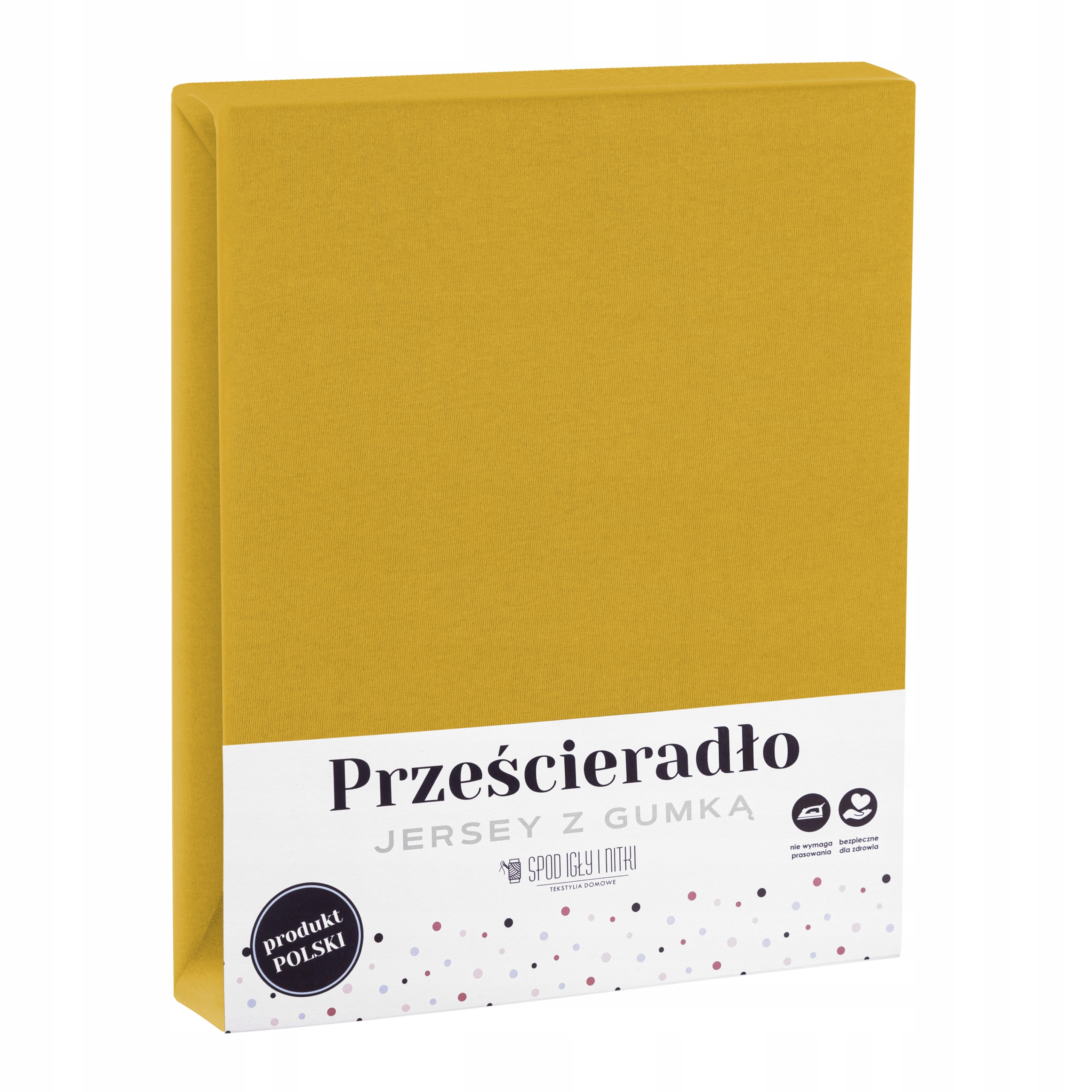 

Musztarda Prześcieradło Jersey 180x200 Z Gumką Eko