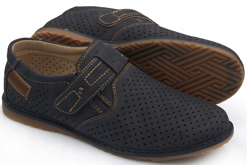 Badoxx Granatowe PÓŁBUTY Wizytowe 22,5 cm - 35 Marka Inna marka