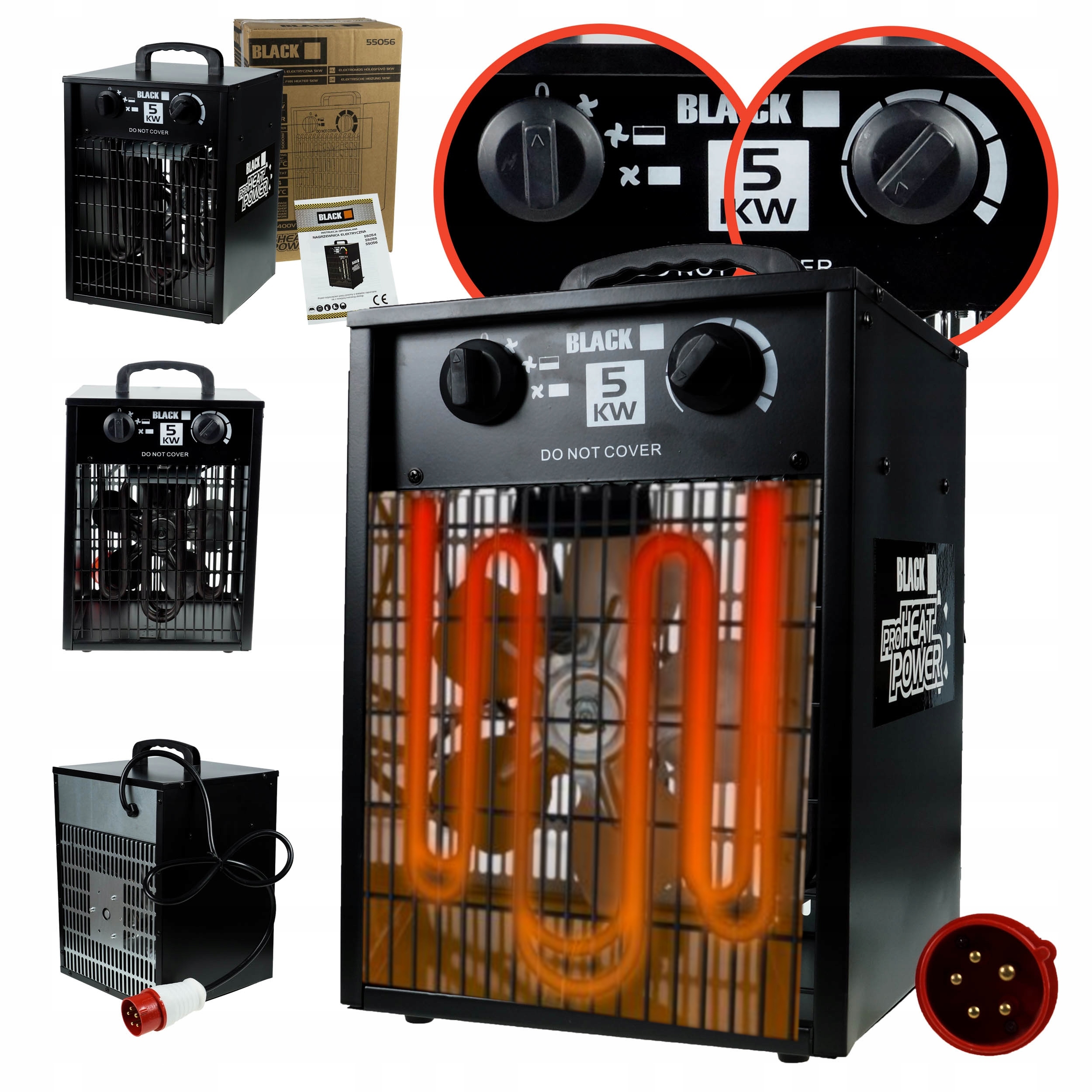 Электрический нагреватель 5kw 380 / 400V farelka дует