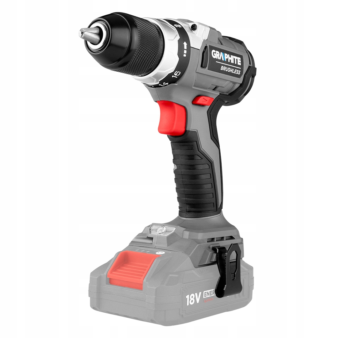 Wiertarko-wkrętarka akumulatorowa bezszczotkowa Energy+ 18V, Li-Ion, 13 mm,