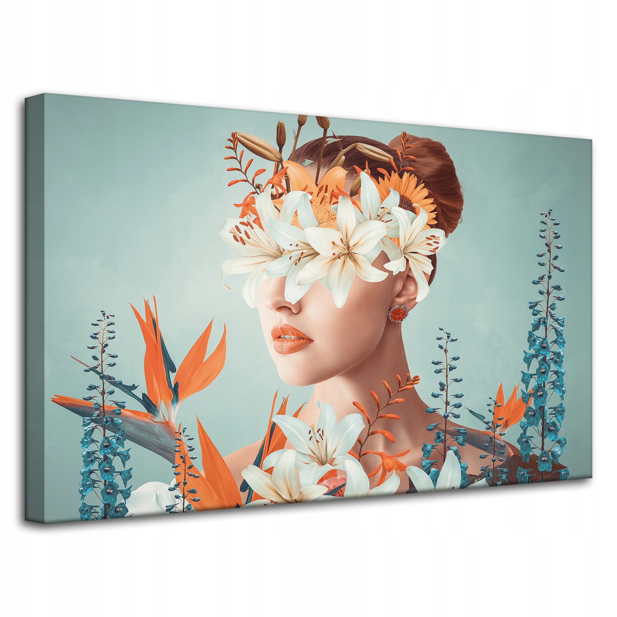 Obraz na plátně Květiny Příroda Dívka Drdol Umění 80x50 cm