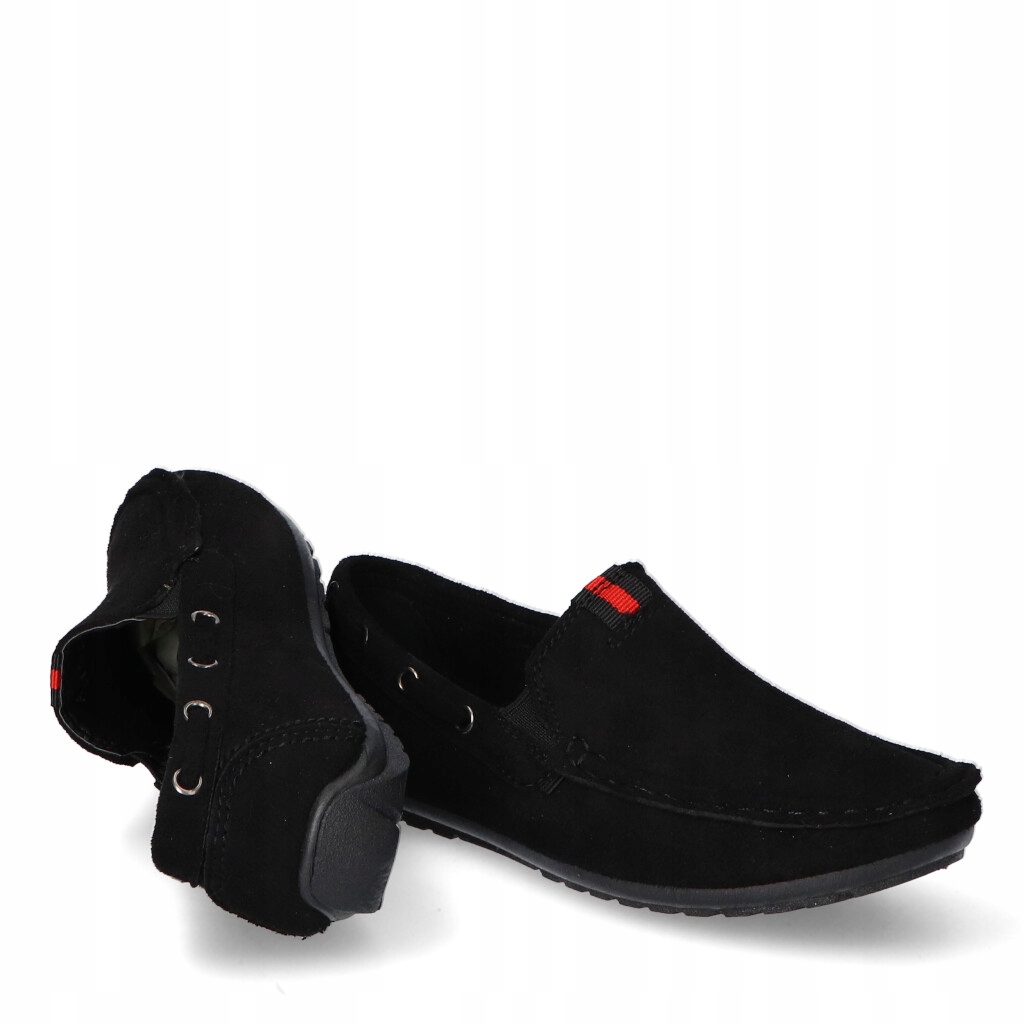 Eleganckie Mokasyny Haver Czarne Dziecięce Młodzieżowe Komunia Okazje 39 Płeć Chłopcy