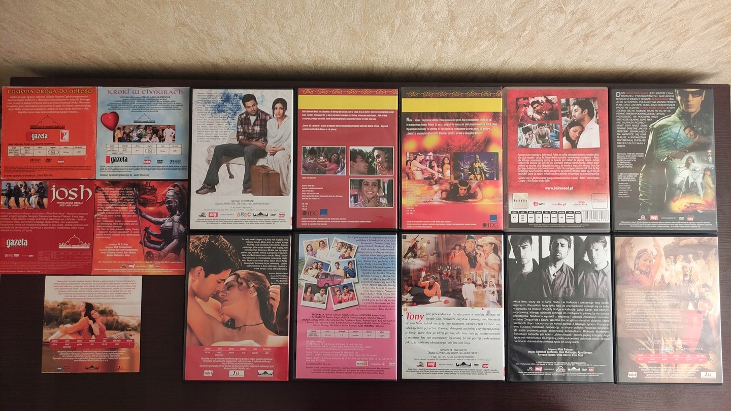 WIELKA KOLEKCJA FILMÓW BOLLYWOOD - 15x DVD - Gatunek bollywood