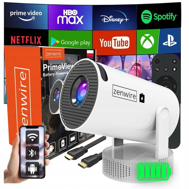 Mini Projektor Android Wifi Full Hd Bluetooth S Baterií Zenwire K400