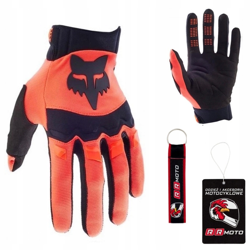 Motokrosové rukavice Fox Dirtpaw Fluorescent Orange fluo Bonus