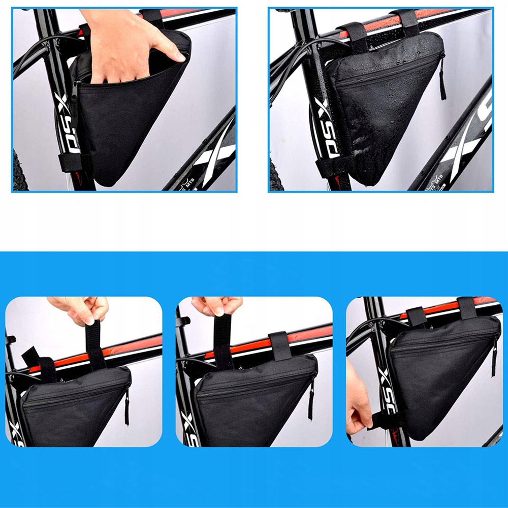 POJEMNA SAKWA TORBA ROWEROWA POD RAMĘ SASZETKA TORBA NA ROWER TRÓJKĄTNA Marka Raltek