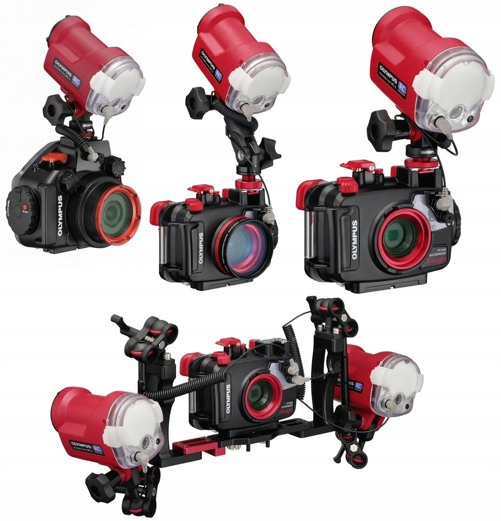 OLYMPUS UFL-3 podwodna lampa błyskowa do obudowy podwodnej PT-059 TG-6 TG-7 Model UFL-3