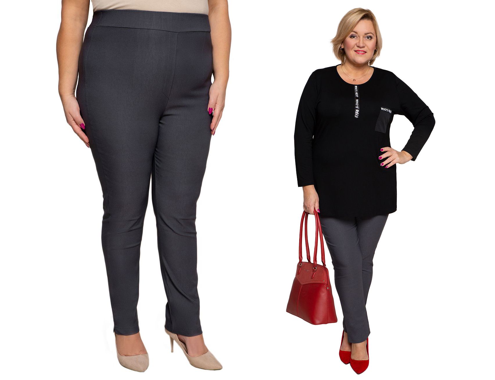 Šedé doutníčky s velmi vysokým pasem 62