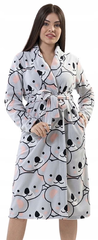 Dlouhý Šedý Župan Medvídci Koala Kawaii L