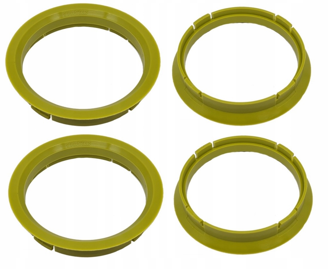 Středící kroužky 66.6x72.5 Alloytec Asa Borbet Icw Rh Alurad Tec 4x