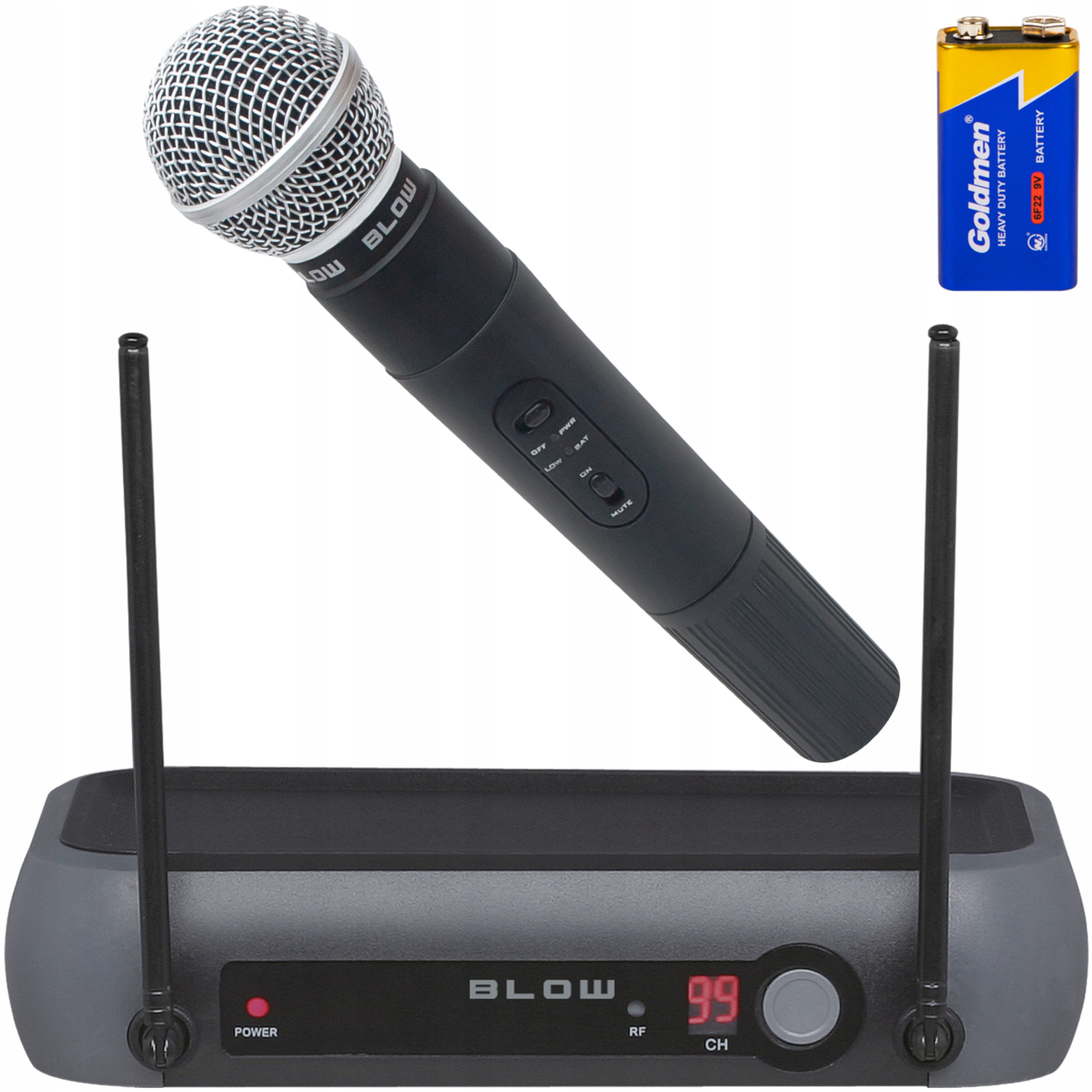 Profesionální Bezdrátový Mikrofon Přijímač 50 m Vhf Jack 6.3 Set