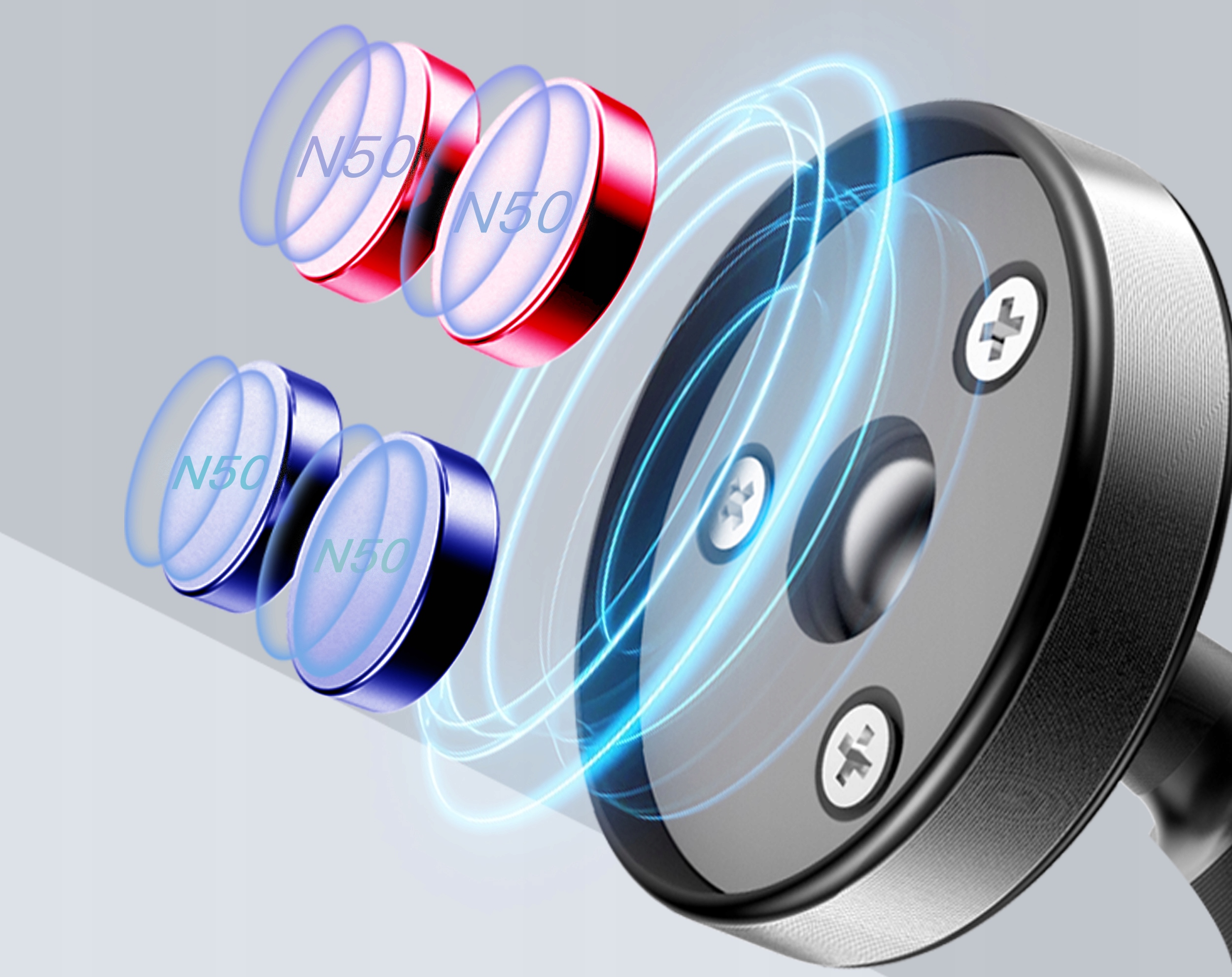 UNIWERSALNY UCHWYT MAGNETYCZNY NA TELEFON DO SAMOCHODU BOSTE MOCNY MAGNES Rodzaj na kokpit