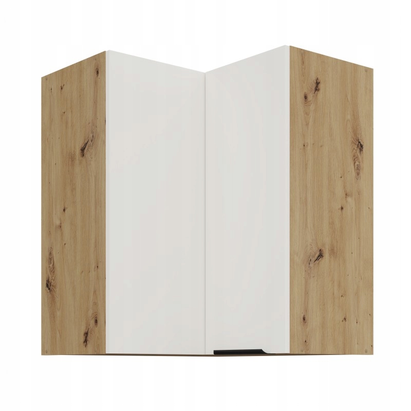 Rohová skříňka 60x60x71,5 Modulo 90° bílá Afm dub artisan 2 police